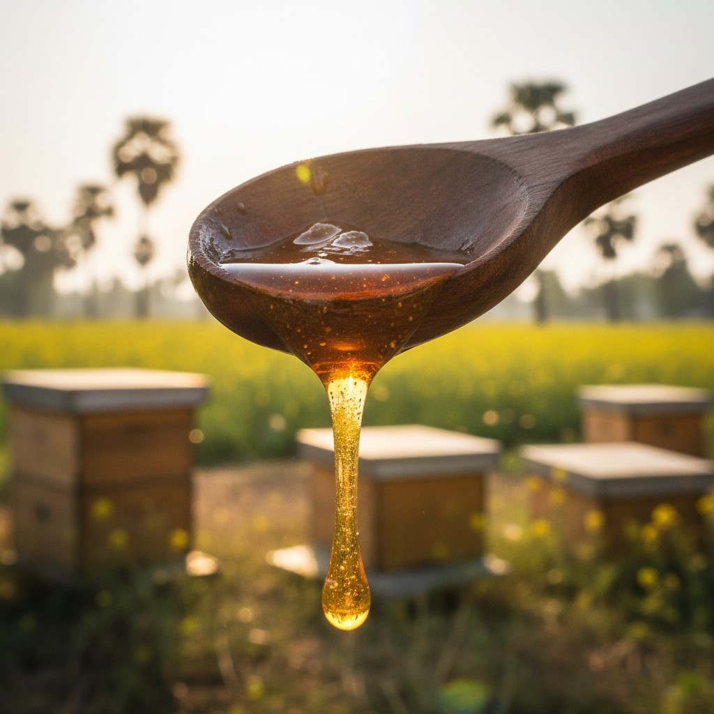 Pure Natural Honey Harvest
