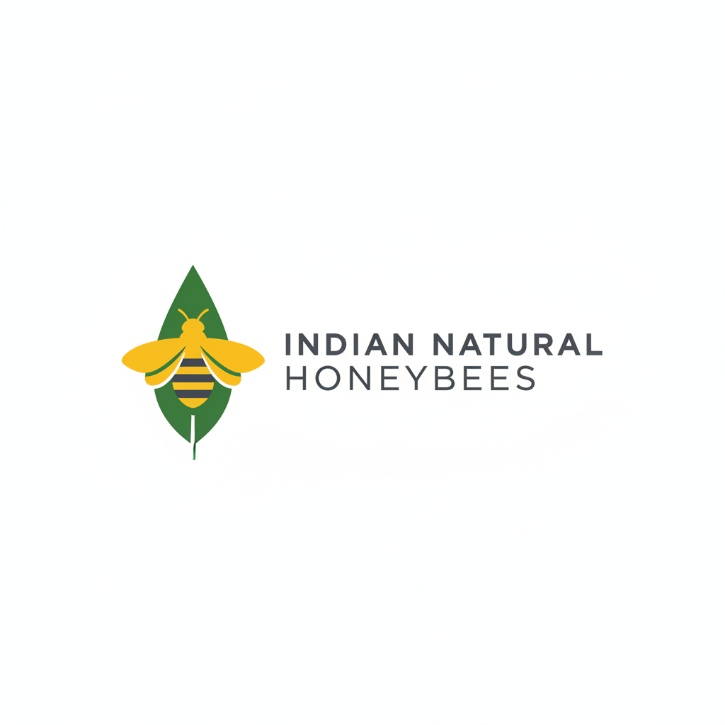 Indian Natural Honeybees Logo